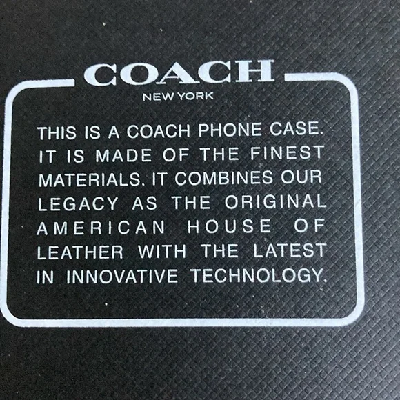 New Sealed Box iPhone 12 12 Pro Coach Wallet Phone Case Tan Signature Le… - Picture 6 of 7